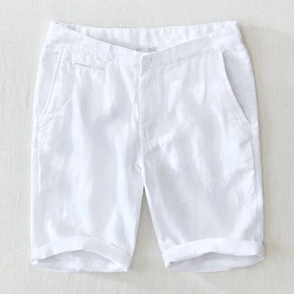Lightweight relaxed fit summer shorts with rolled hem for men | Maro