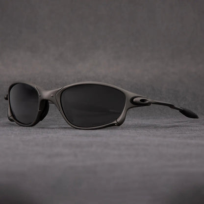 Matte black polarized sunglasses with UV protection for men | Spectre Nova