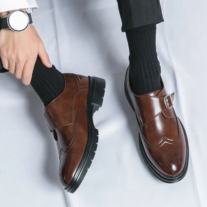 Classic Side Buckle Dress Shoes for men | Marcello