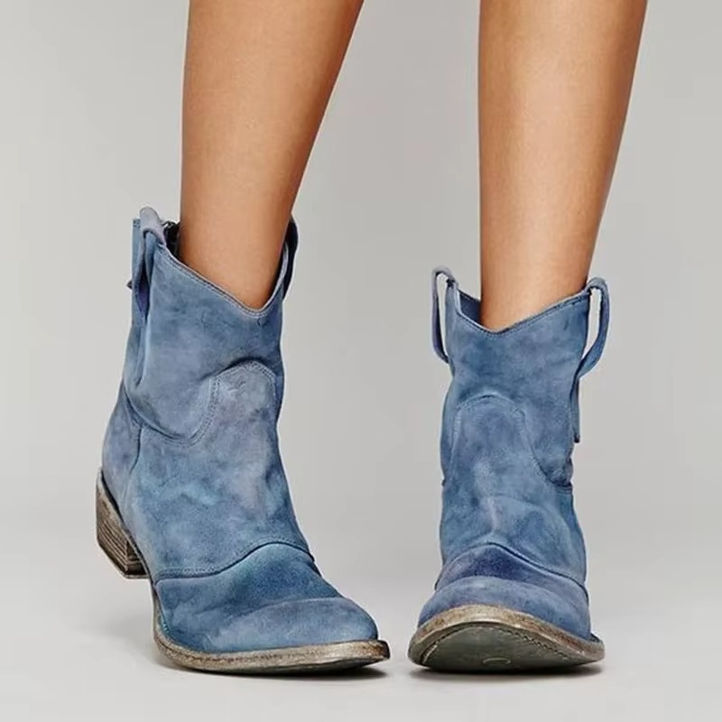 Vintage Western ankle boots with pointed toe for women | Marlowe