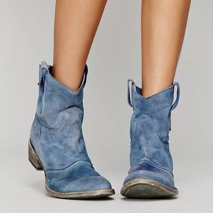 Vintage Western ankle boots with pointed toe for women | Marlowe