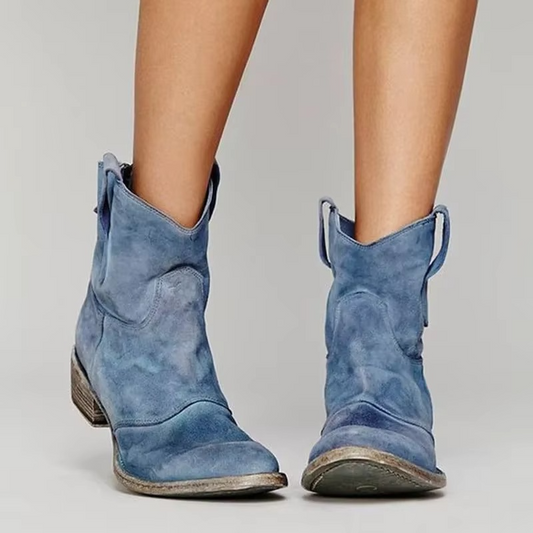 Vintage Western ankle boots with pointed toe for women | Marlowe