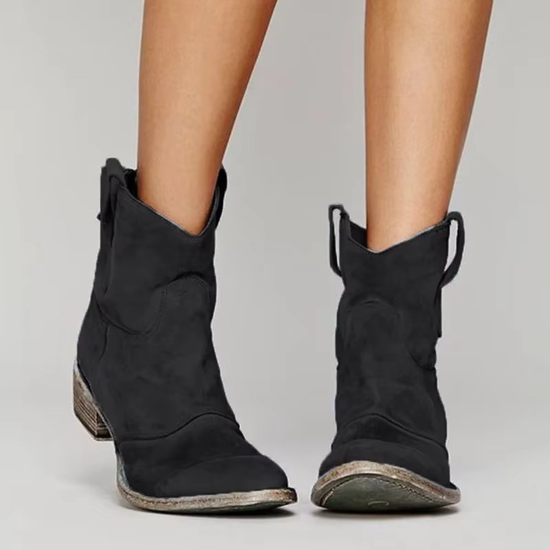 Vintage Western ankle boots with pointed toe for women | Marlowe