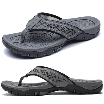 Athletic flip flops with structured arch support for men | Torin