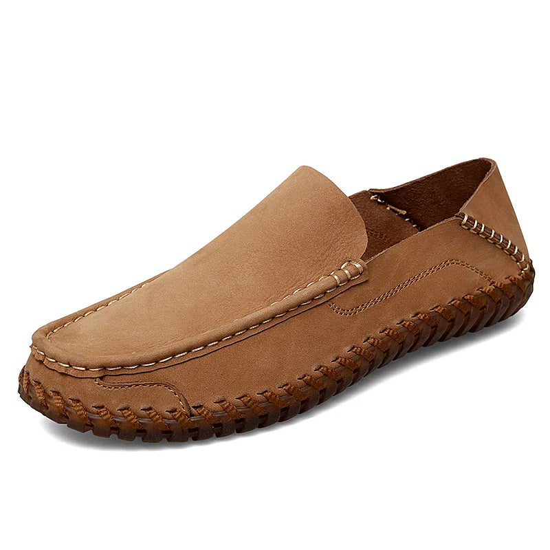 Handmade breathable leather slip-on loafers for men | Bennett -13