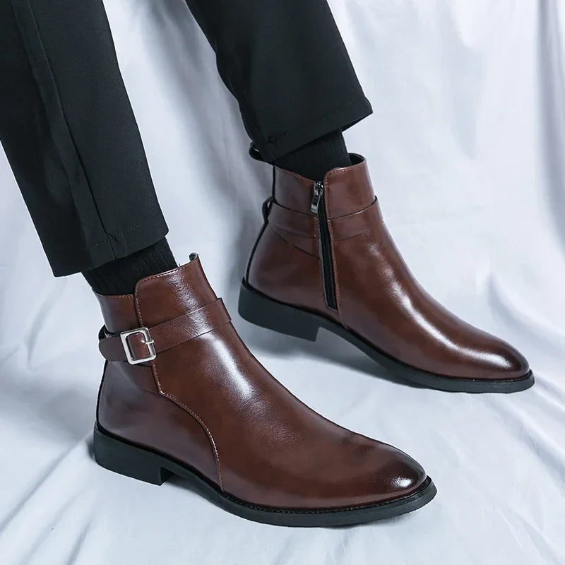 Classic Side Zip Chelsea Boots for men | Renzo