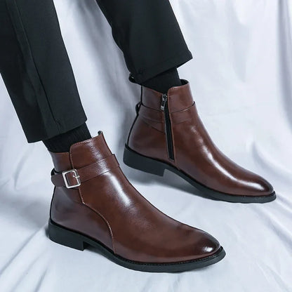 Classic Side Zip Chelsea Boots for men | Renzo