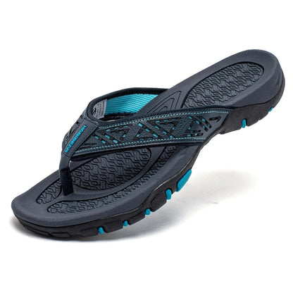 Athletic flip flops with structured arch support for men | Torin