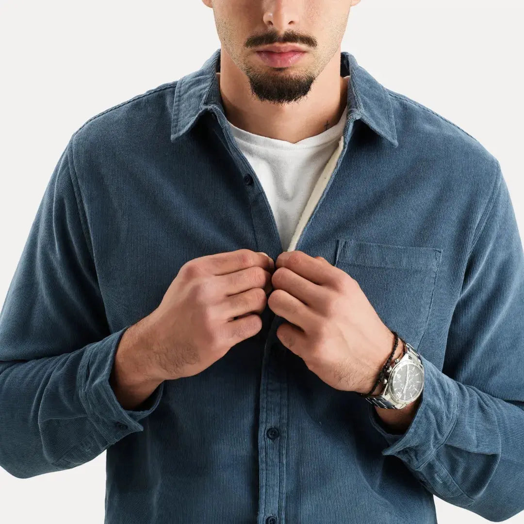 Classic corduroy long-sleeve shirt for men | Stéphane Parker -6