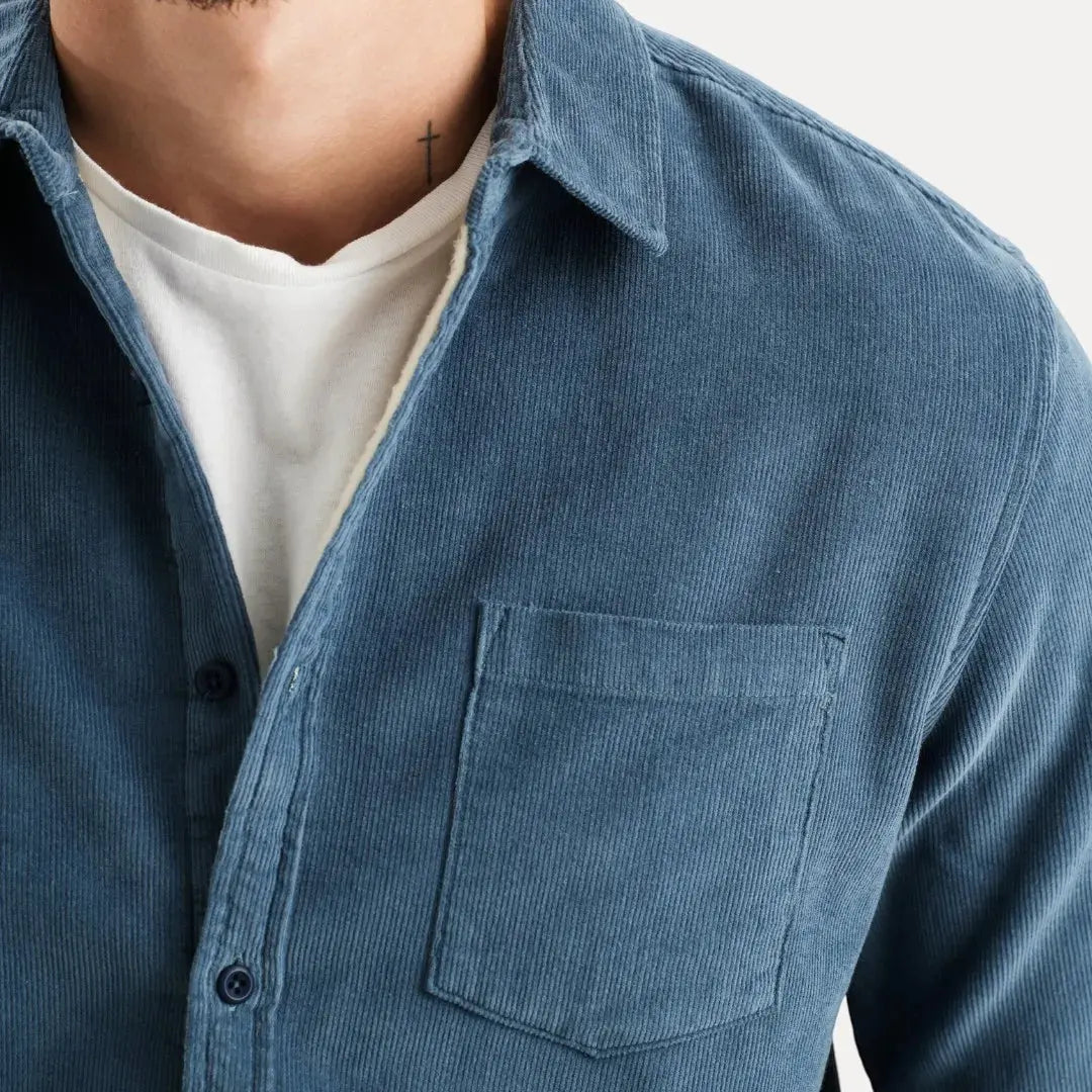 Classic corduroy long-sleeve shirt for men | Stéphane Parker -5