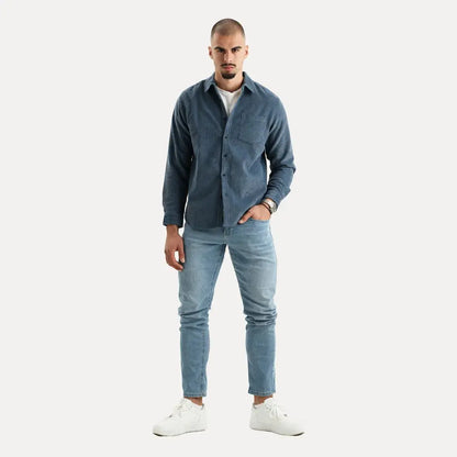 Classic corduroy long-sleeve shirt for men | Stéphane Parker -3