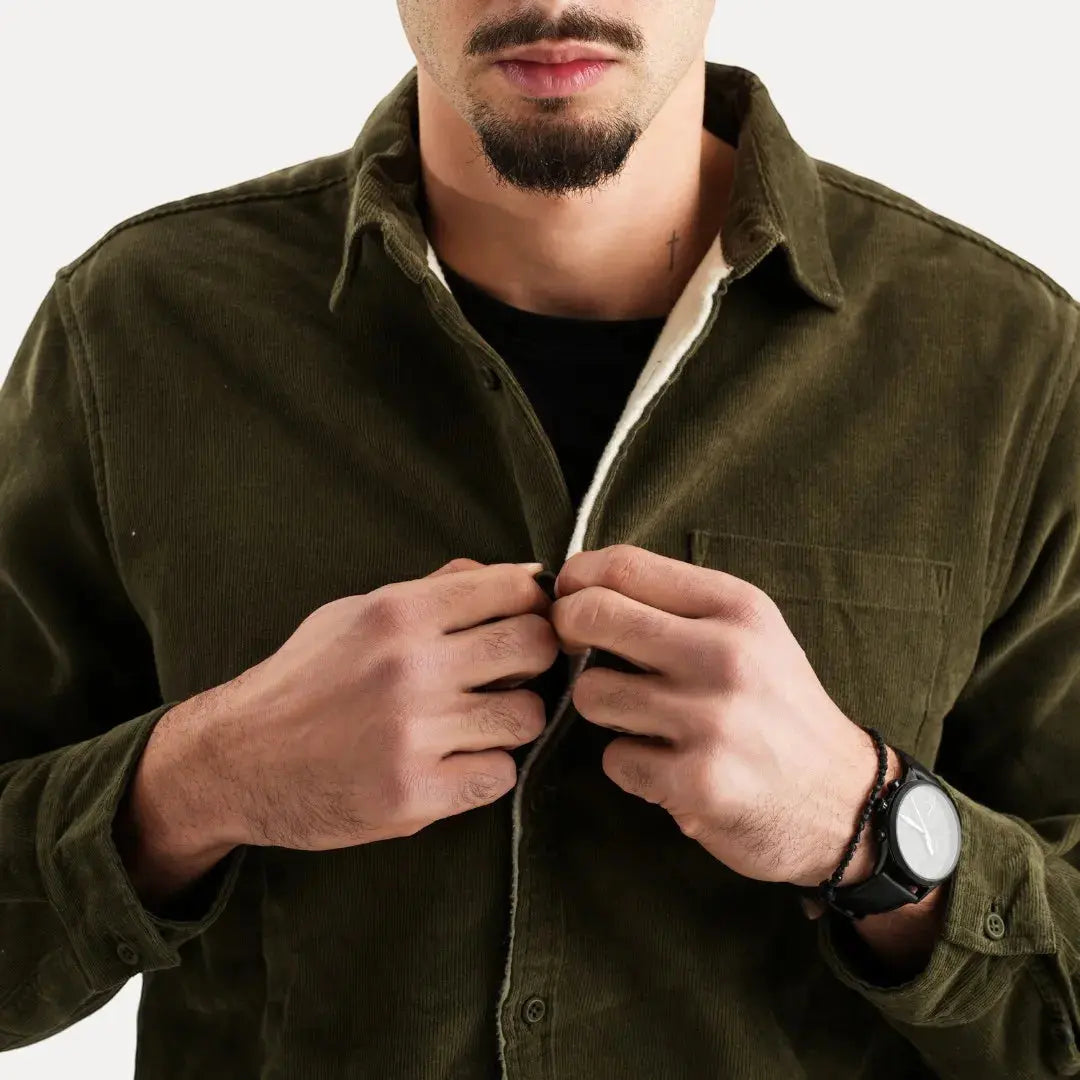Classic corduroy long-sleeve shirt for men | Stéphane Parker -18
