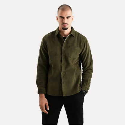 Classic corduroy long-sleeve shirt for men | Stéphane Parker -14