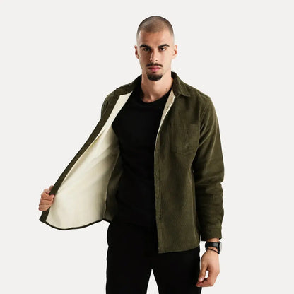 Classic corduroy long-sleeve shirt for men | Stéphane Parker -17