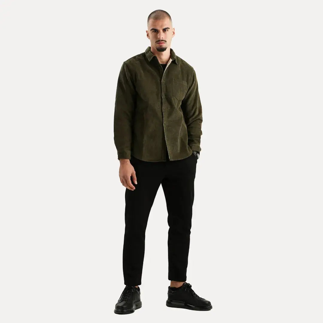 Classic corduroy long-sleeve shirt for men | Stéphane Parker -16