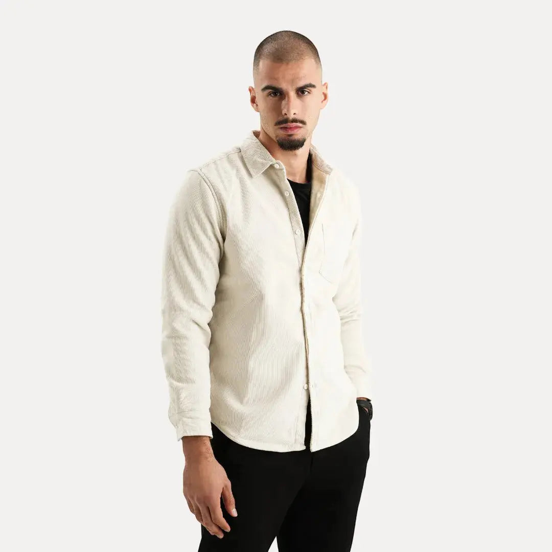 Classic corduroy long-sleeve shirt for men | Stéphane Parker -9