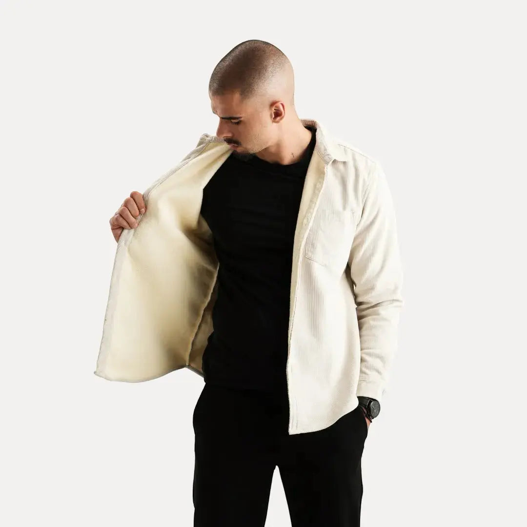 Classic corduroy long-sleeve shirt for men | Stéphane Parker -11