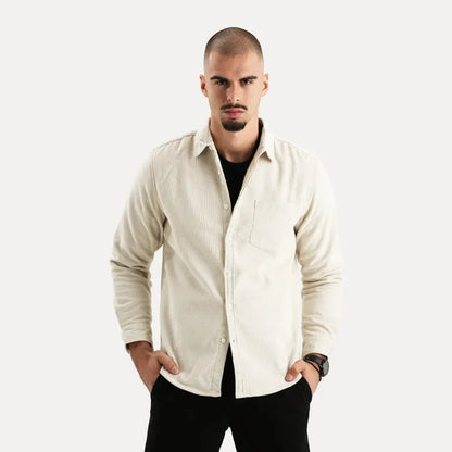 Classic corduroy long-sleeve shirt for men | Stéphane Parker -10