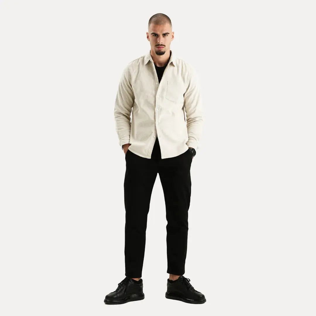 Classic corduroy long-sleeve shirt for men | Stéphane Parker -12