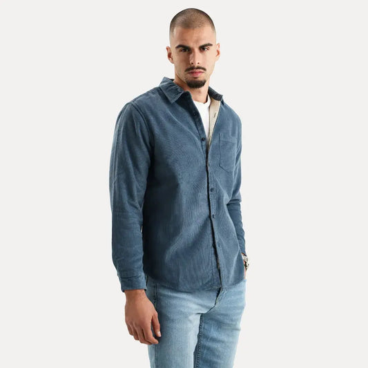 Classic corduroy long-sleeve shirt for men | Stéphane Parker -1