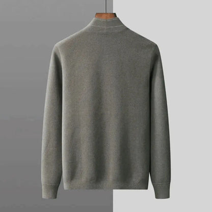 Classic jacquard virgin-wool cardigan for men | Stéphane Parker -2