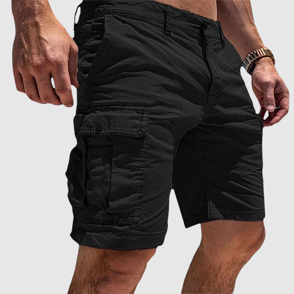 Relaxed explorer's cargo shorts for men -3