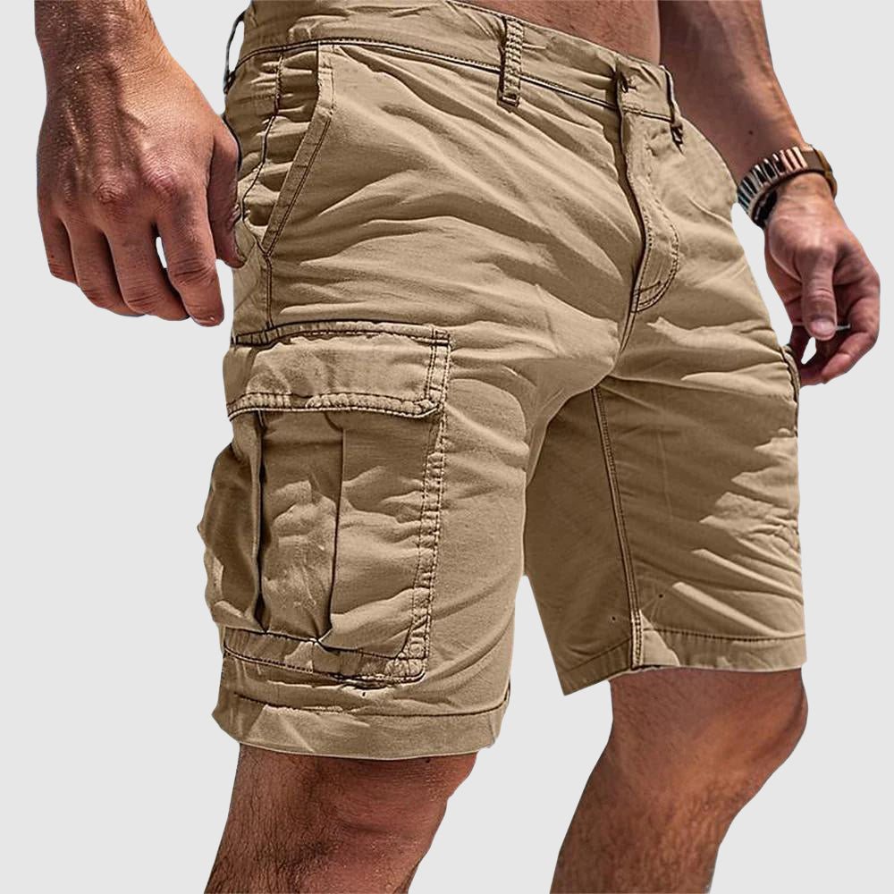 Relaxed explorer's cargo shorts for men -4