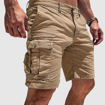 Relaxed explorer's cargo shorts for men -4