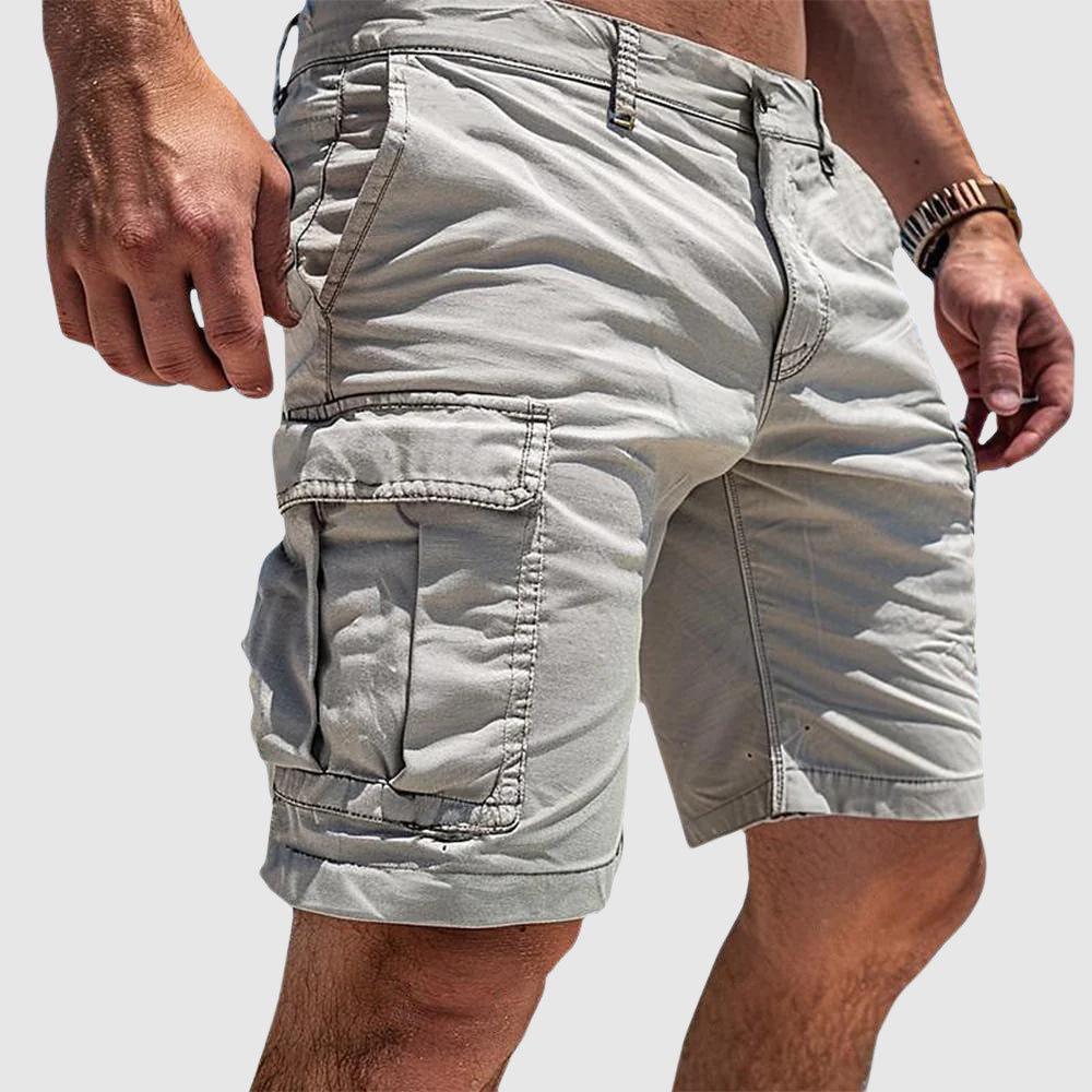 Relaxed explorer's cargo shorts for men -6