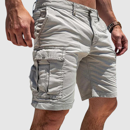 Relaxed explorer's cargo shorts for men -6