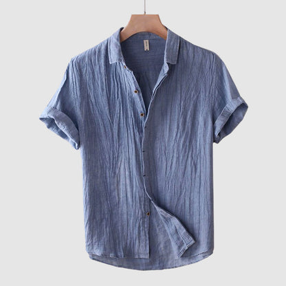 Relaxed everyday linen shirt for men | Theodore Willow -2