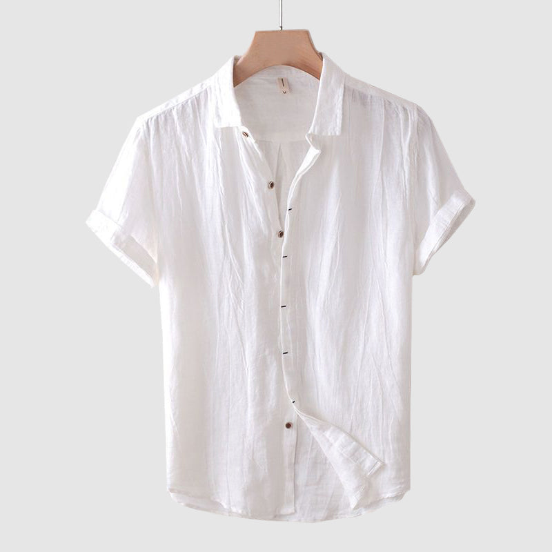 Relaxed everyday linen shirt for men | Theodore Willow -3