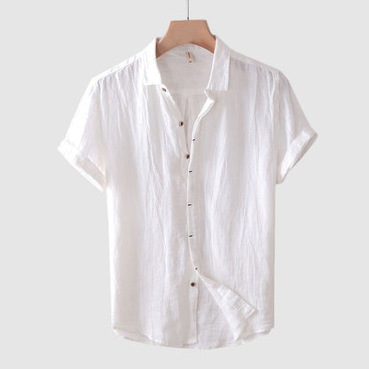 Relaxed everyday linen shirt for men | Theodore Willow -3