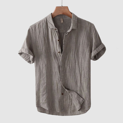 Relaxed everyday linen shirt for men | Theodore Willow -4
