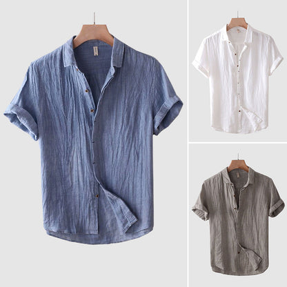 Relaxed everyday linen shirt for men | Theodore Willow -5