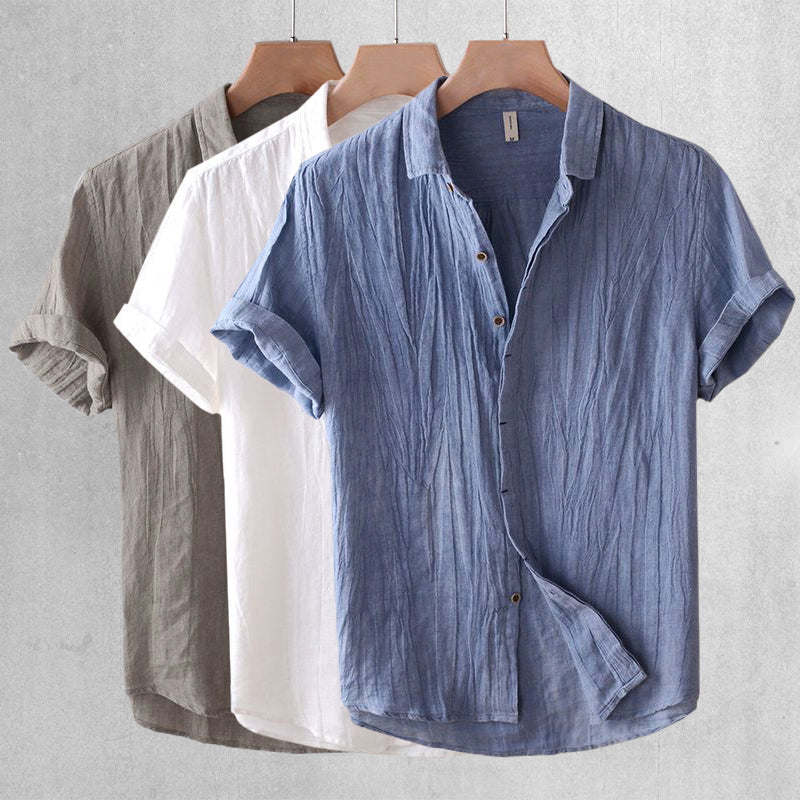 Relaxed everyday linen shirt for men | Theodore Willow -1