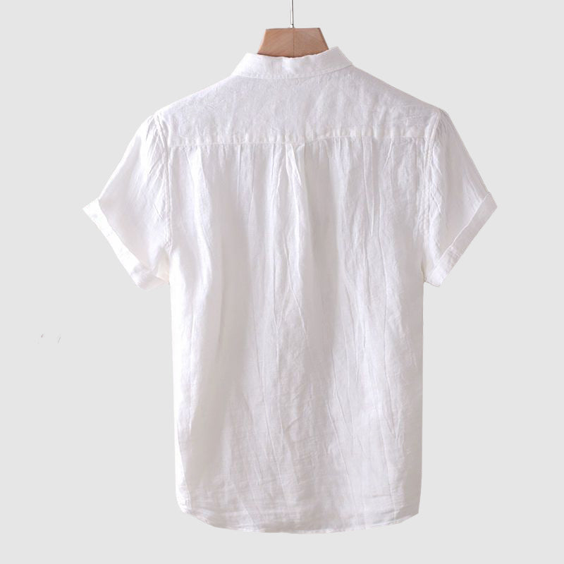 Relaxed everyday linen shirt for men | Theodore Willow -6