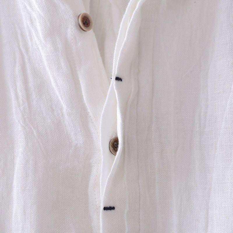 Relaxed everyday linen shirt for men | Theodore Willow -7