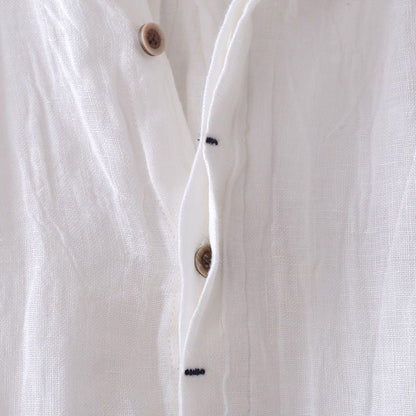 Relaxed everyday linen shirt for men | Theodore Willow -7