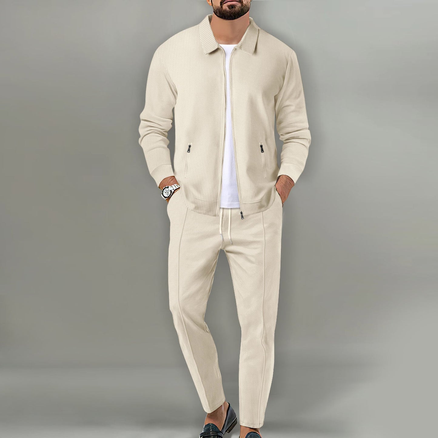 Breathable tracksuit set for men -1