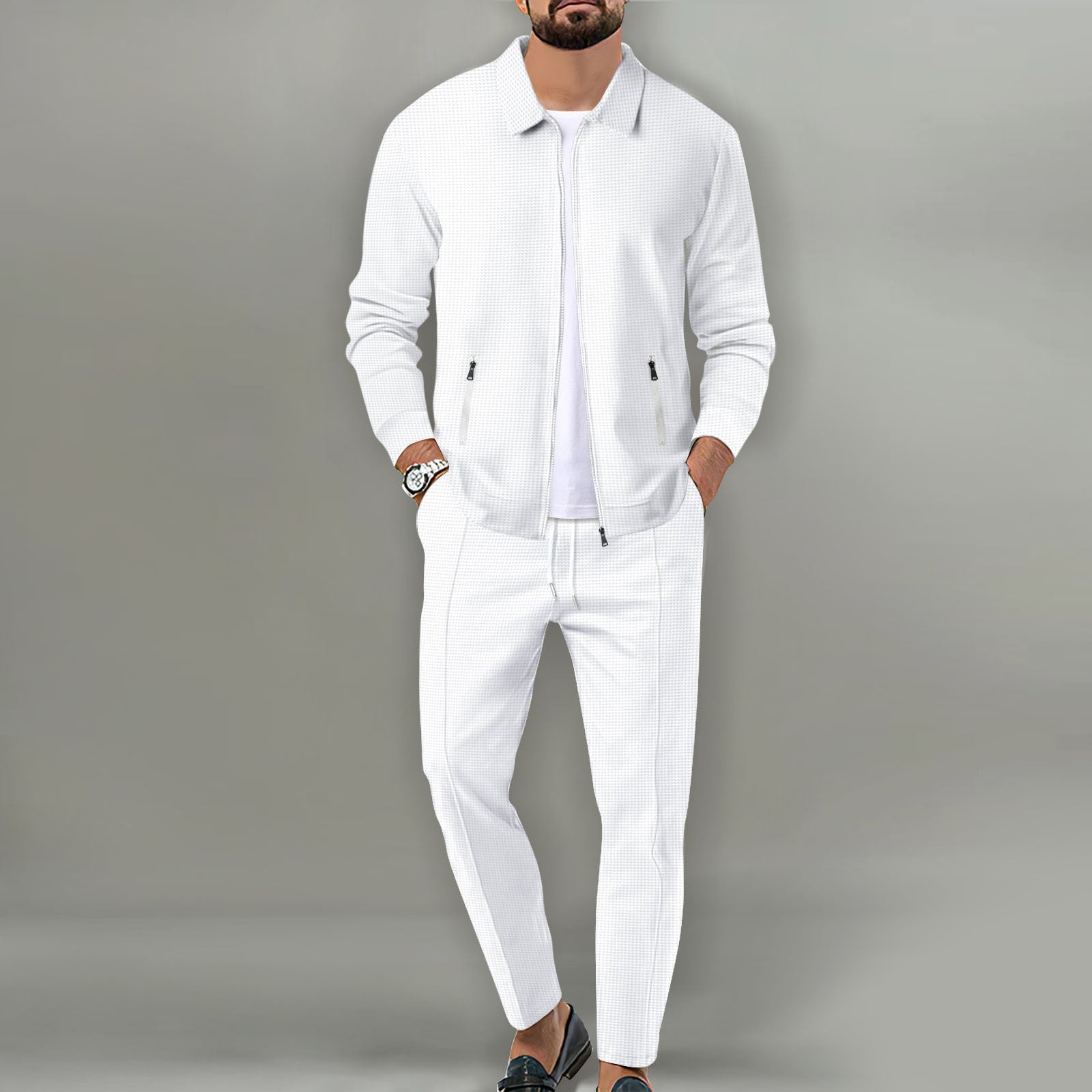 Breathable tracksuit set for men -2