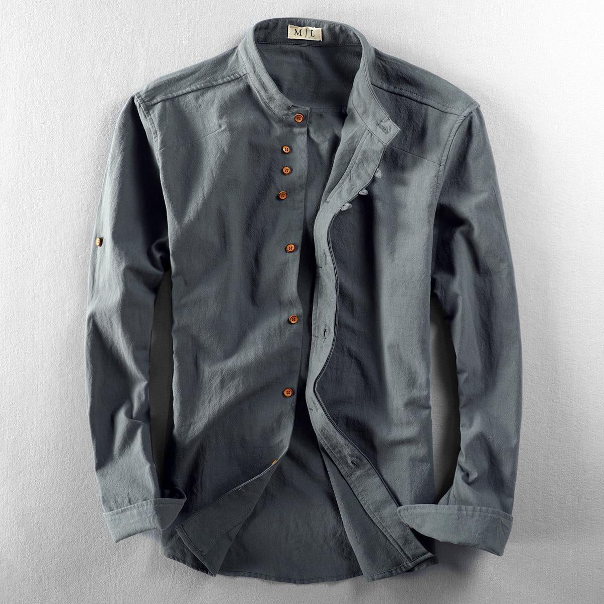 Smart linen shirt for men | Osaka -1