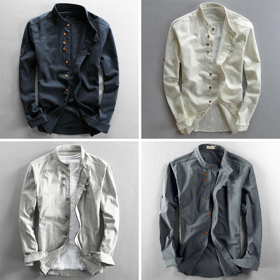 Smart linen shirt for men | Osaka -5