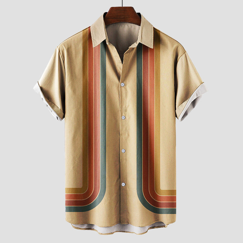 Relaxed retro short-sleeve shirt for men | Theodore Willow -2