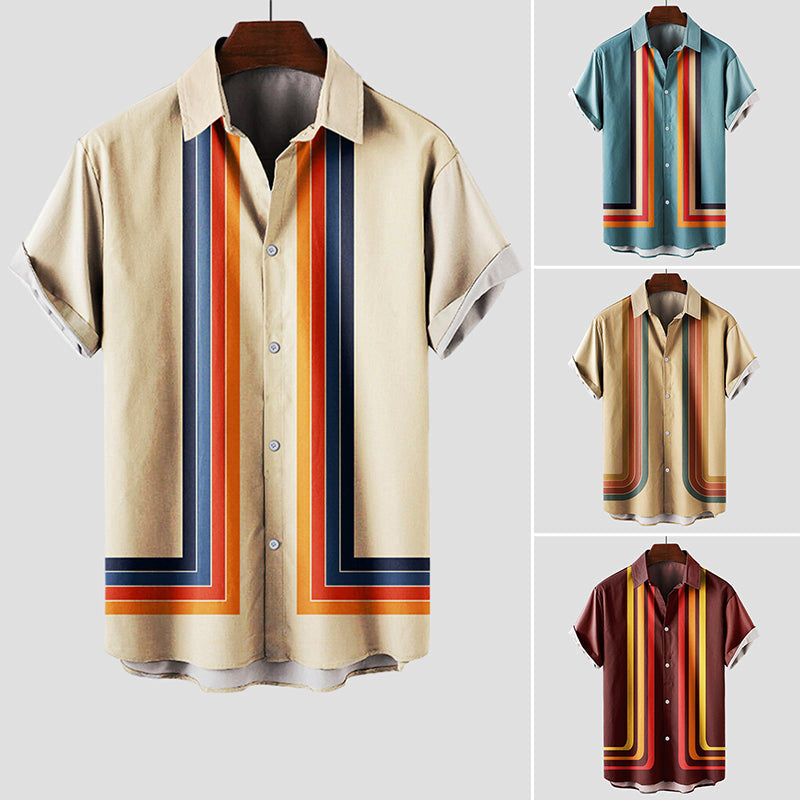 Relaxed retro short-sleeve shirt for men | Theodore Willow -5
