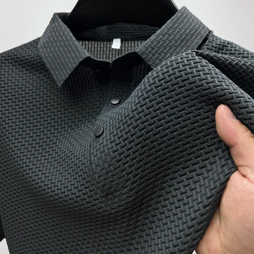 Classic slim-fit polo shirt for men | Theodore Willow -4
