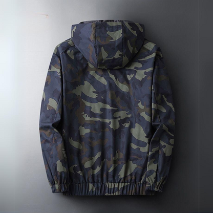 Lightweight water-resistant hooded camo jacket for men | Ranger -2