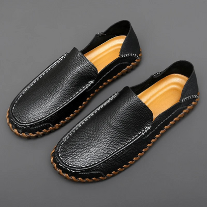 Handmade breathable leather slip-on loafers for men | Bennett -10