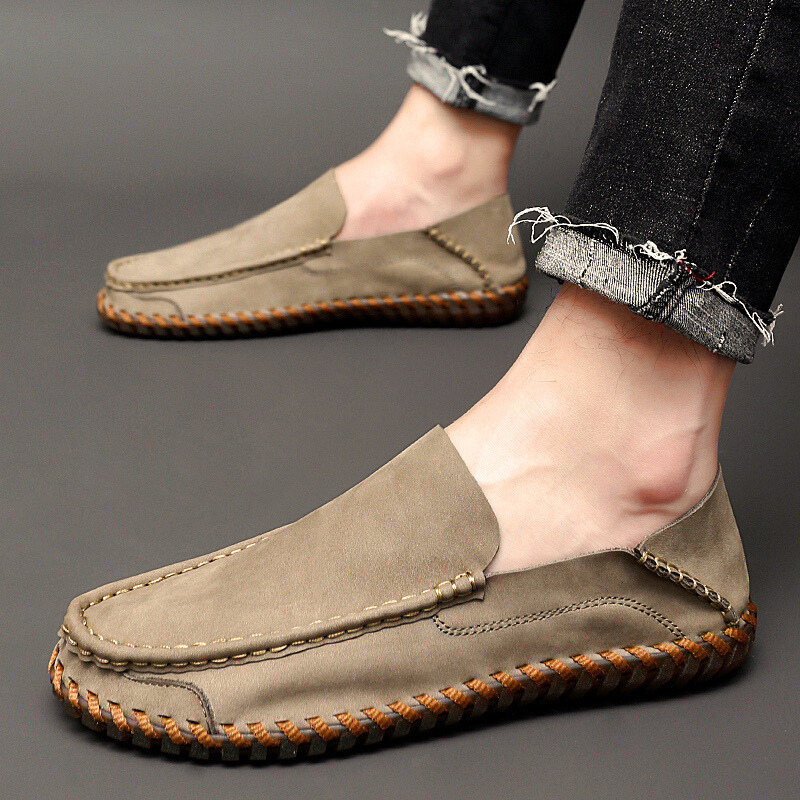 Handmade breathable leather slip-on loafers for men | Bennett -5