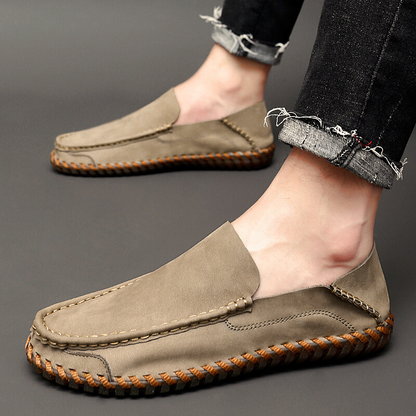 Handmade breathable leather slip-on loafers for men | Bennett -5